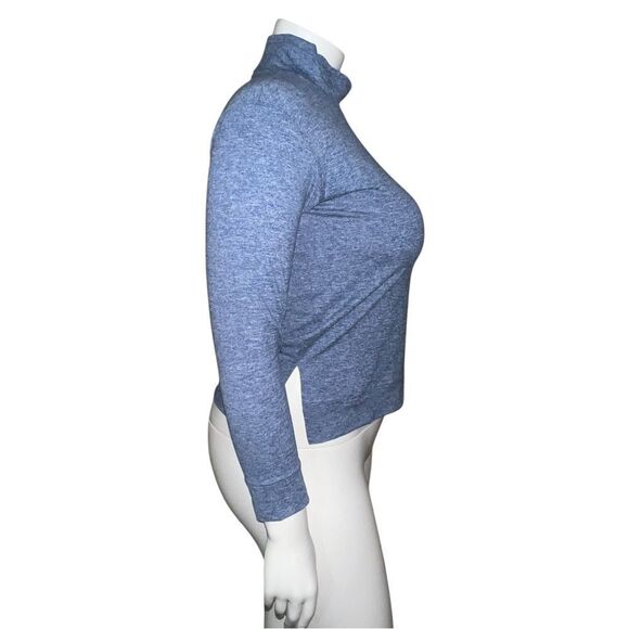 Gapfit Womens Chrome Blue Active Mock Neck Shirt Wicking Plus Size XXL NWOT - Picture 4 of 7